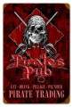 Vintage-Retro Pirates Pub Metal-Tin Sign