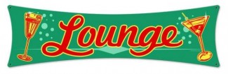 Vintage-Retro Lounge Bowtie Metal-Tin Sign