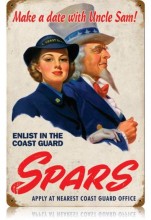 Vintage-Retro Spars Coast Guard Metal-Tin Sign