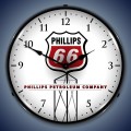 Vintage-Retro  Phillips 66 Lighted Wall Clock