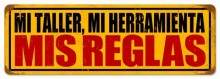 Vintage-Retro Mis Reglas Metal-Tin Sign