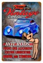 Vintage-Retro Vintage-Retro Hot Rods Metal-Tin Sign