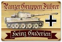 Vintage-Retro Panzer Gruppen Metal-Tin Sign - Personalized