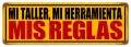 Vintage-Retro Mis Reglas Metal-Tin Sign