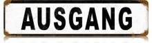 Vintage-Retro Ausgang Metal-Tin Sign