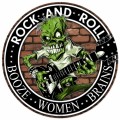 Retro Rock n Roll Round Tin Sign