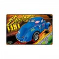 Vintage Stinkin Fast Tin Sign  18 x 12 Inches