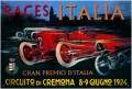 Vintage-Retro Cremona Circuit Metal-Tin Sign