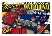 Vintage-Retro Midwest Open Invitational Metal-Tin Sign