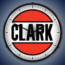 Vintage-Retro  Clark Gas Lighted Wall Clock