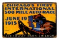 Retro Chicago 500 Metal Sign 18 x 12 Inches