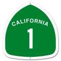 Vintage-Retro California Custom Shape Metal-Tin Sign