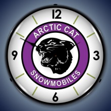 Vintage-Retro  Artic Cat Lighted Wall Clock