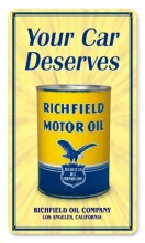 Vintage-Retro Richfield Oil Can Metal-Tin Sign