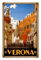 Vintage-Retro Verona Travel Tin-Metal Sign