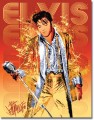 Retro Petruccio- Elvis Gold Lame Suit Metal Sign