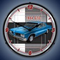 Vintage-Retro  1964 GTO Lighted Wall Clock