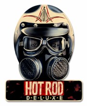 Vintage Hot Rod Deluxe 12 x 15 inches Tin Sign