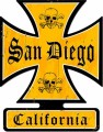 Vintage-Retro San Diego Iron Cross Metal-Tin Sign