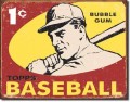 Vintage Topps1959 Baseball Tin Sign