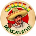 Vintage-Retro Chili Tin-Metal Sign LARGE