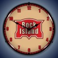 Vintage-Retro  Rock Island Railroad Lighted Wall Clock