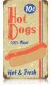 Vintage-Retro Hot Dogs Metal-Tin Sign 9