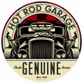 Retro Genuine Hot Rod Metal Sign
