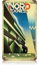 Vintage-Retro Nord Express Metal-Tin Sign