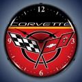 Vintage-Retro  C5 Corvette Lighted Wall Clock