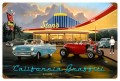 Retro California Graffiti Tin Sign 24 x 16 Inches