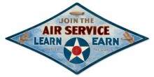 Vintage-Retro Air Service Diamond Metal-Tin Sign