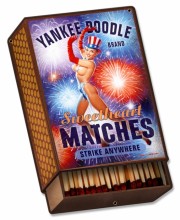 Retro Yankee Doodle Tin Sign 14 x 21  Inches