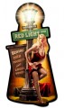 Vintage-Retro Street Girl Custom Shape Metal-Tin Sign