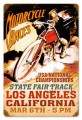 Vintage-Retro LA Motorcycles Metal-Tin Sign