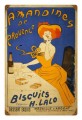 Vintage  Amandines Biscuits Metal Sign
