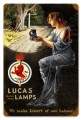 Vintage-Retro Lucas Lamps Metal-Tin Sign