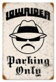 Vintage-Retro Lowrider Parking Metal-Tin Sign