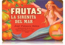 Vintage-Retro Frutas Metal-Tin Sign
