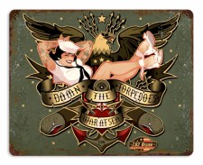 Vintage-Retro War at Sea Metal-Tin Sign