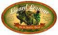Vintage-Retro Lizard Lounge Oval Metal-Tin Sign