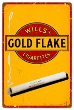 Vintage-Retro Gold Flake Cigarettes Metal-Tin Sign