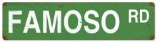 Vintage-Retro Famoso Road Metal-Tin Sign
