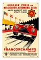 Vintage Francorchamps 12 x 18 inches Tin Sign