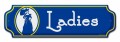Vintage-Retro Ladies Door Push
