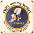 Vintage-Retro Sea Bees Metal-Tin Sign