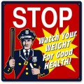 Vintage-Retro Stop Cop Metal-Tin Sign