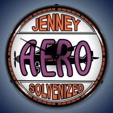 Vintage-Retro  Jenny Aero Gas Lighted Wall Clock