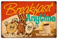 Vintage-Retro Breakfast Tin-Metal Sign