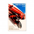 Retro Europe Grand Prix Tin Sign 16 x 24 Inches